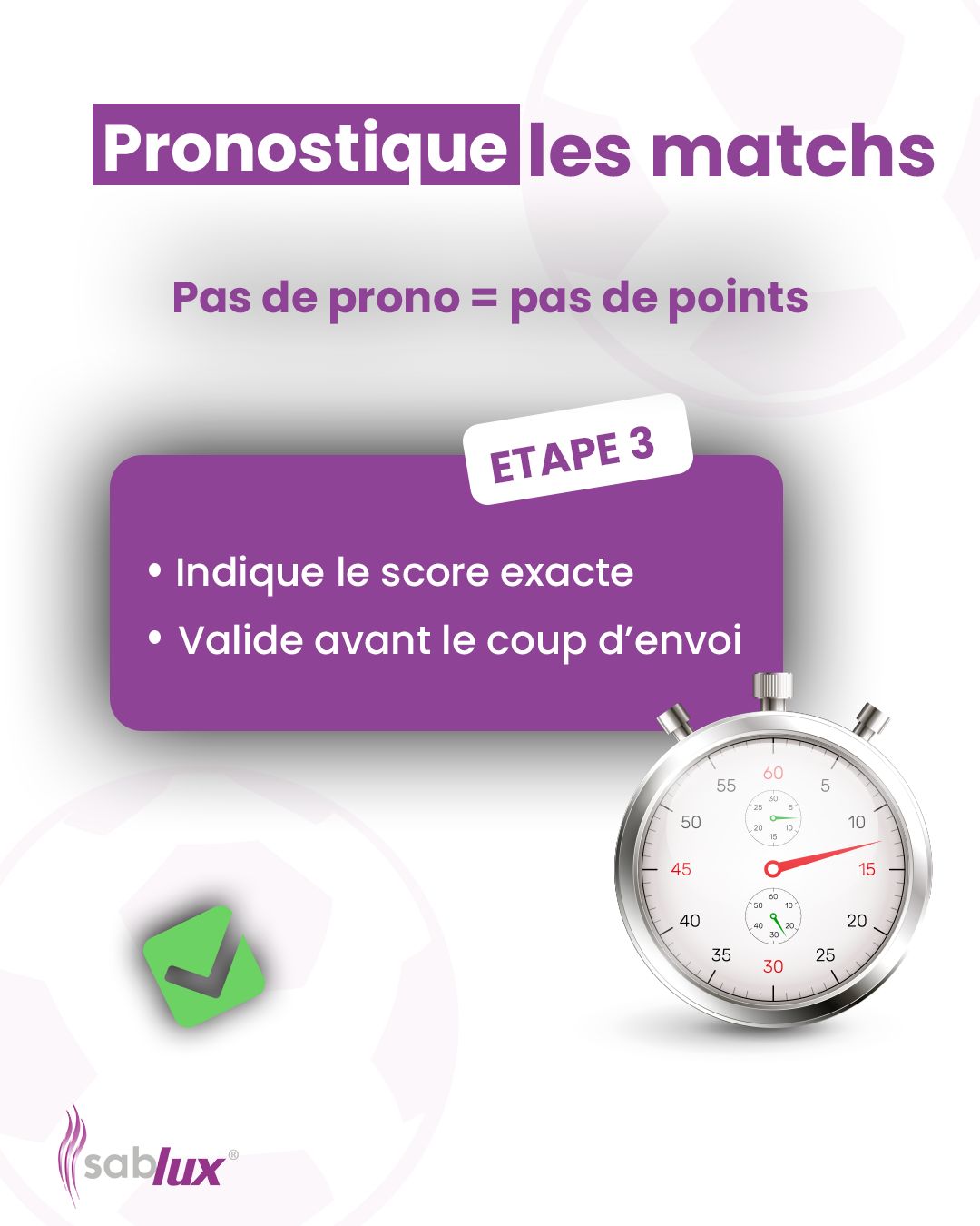 Étape 1, rejoindre la compétition